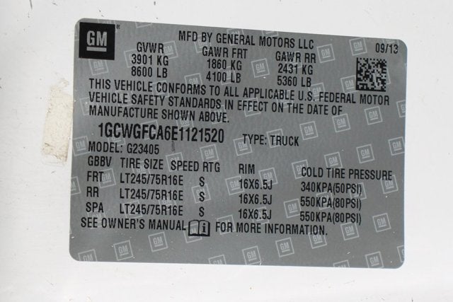 2014 Chevrolet Express 2500 Work Van