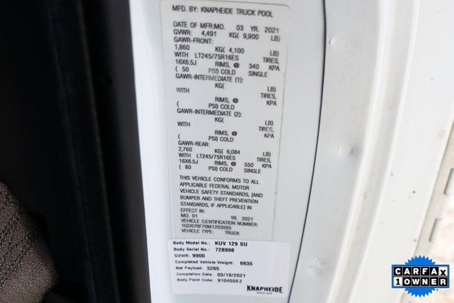 2021 GMC Savana Commercial Cutaway Work Van