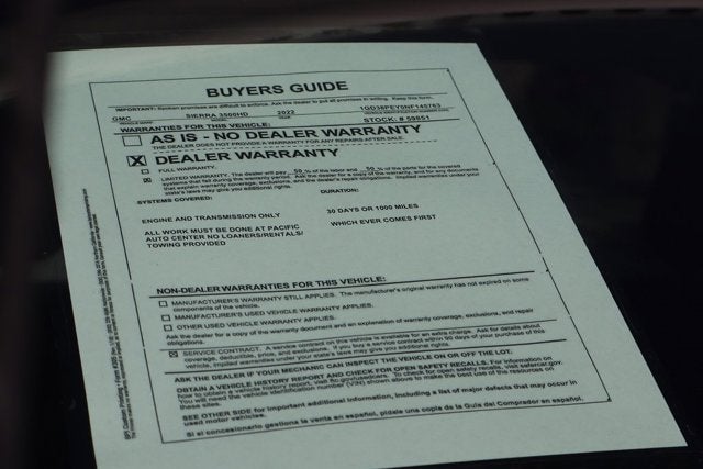 2022 GMC Sierra 3500HD Pro