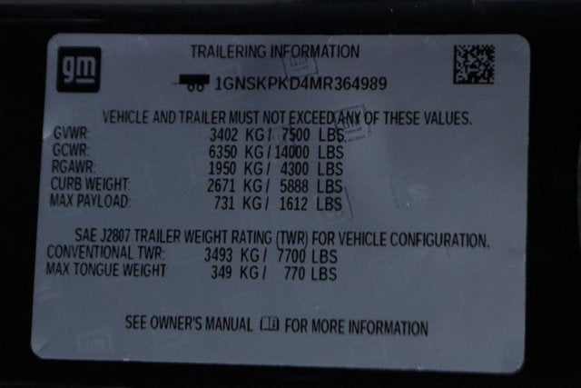 2021 Chevrolet Tahoe Z71
