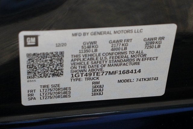 2021 GMC Sierra 3500HD SLE