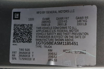 2021 GMC CANYON 2WD Elevation Standard