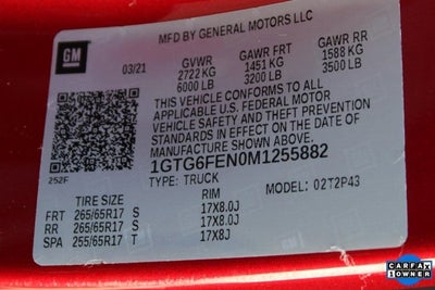 2021 GMC Canyon AT4 w/Leather