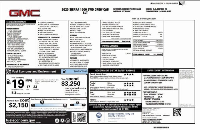 2020 GMC Sierra 1500 SLT