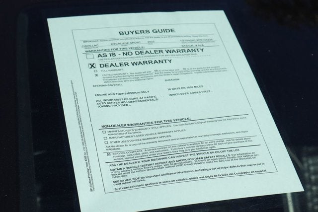 2023 Cadillac Escalade Sport Platinum