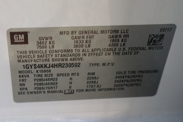 2017 Cadillac Escalade ESV Platinum Edition