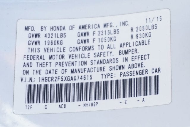 2016 Honda Accord Sport