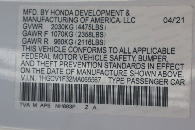 2021 Honda Accord Sport