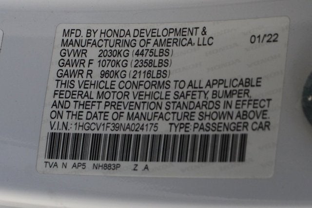 2022 Honda Accord Sport