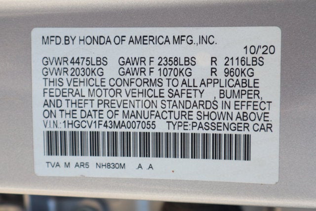 2021 Honda Accord Sport Special Edition