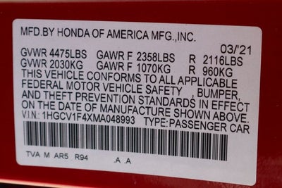 2021 Honda Accord Sport Special Edition