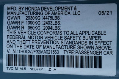 2021 Honda Accord Sport 2.0T