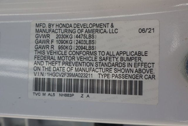 2021 Honda Accord Sport 2.0T