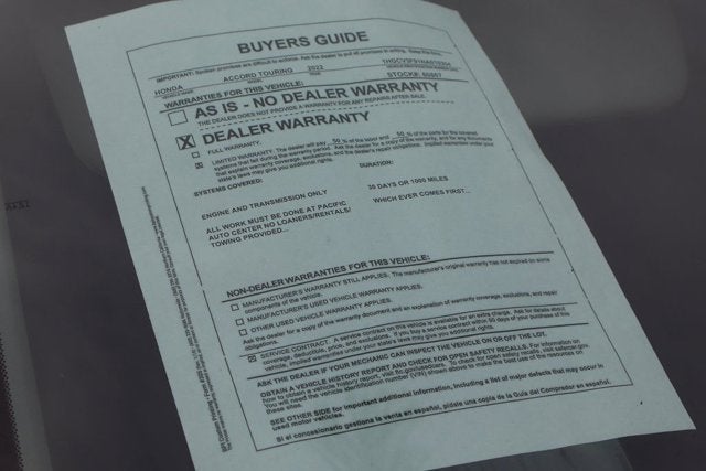 2022 Honda Accord Hybrid Touring