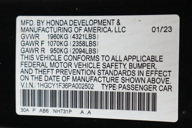 2023 Honda Accord EX