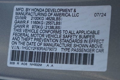 2024 Honda Accord Hybrid Touring