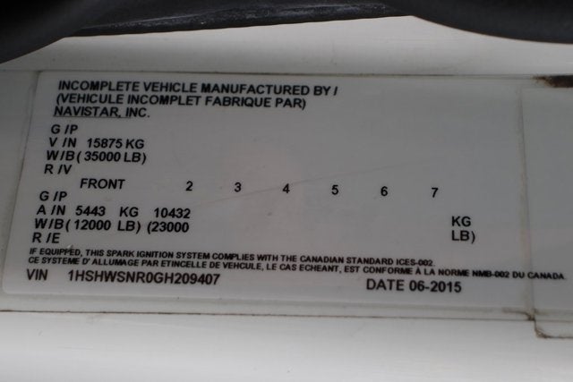 2016 International 8000 Series 8600