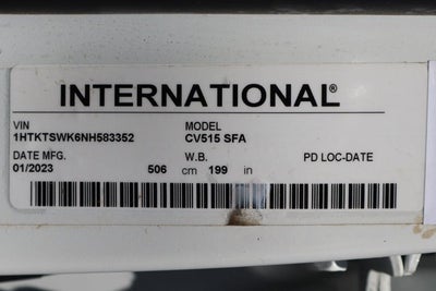 2022 International CV515 Base