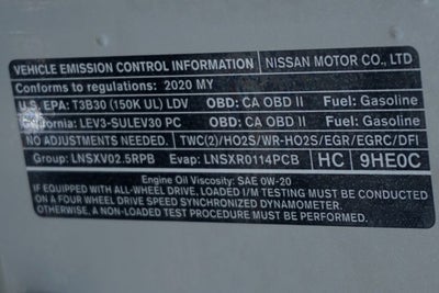 2020 Nissan Altima 2.5 SR