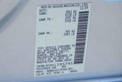 2020 Nissan Altima 2.5 SR