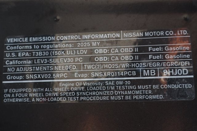 2025 Nissan Altima 2.5 SV