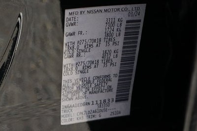 2024 Nissan Titan PRO-4X