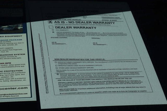 2016 Nissan Frontier SV