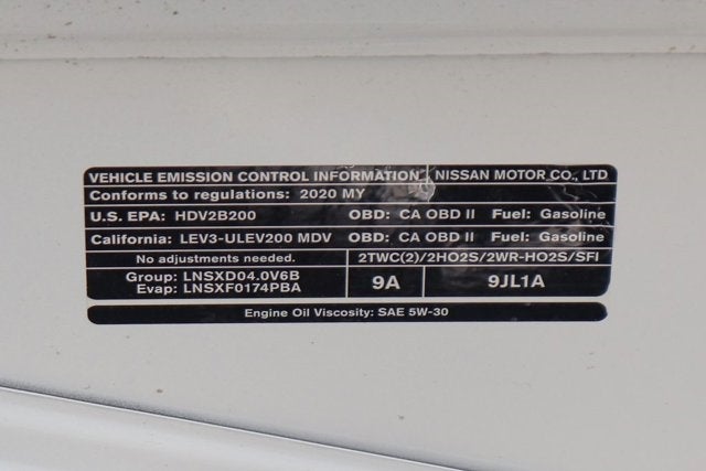 2020 Nissan NV1500 SV