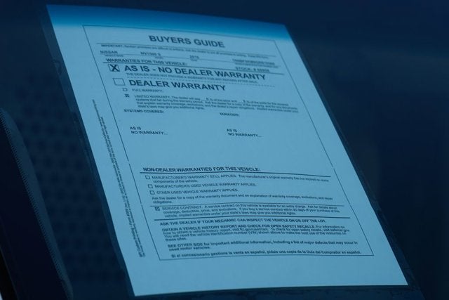 2016 Nissan NV1500 S