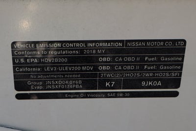 2018 Nissan NV2500 HD S