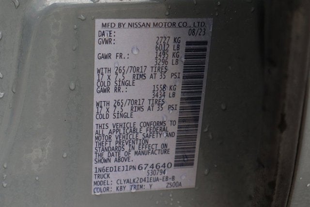 2023 Nissan Frontier PRO-X