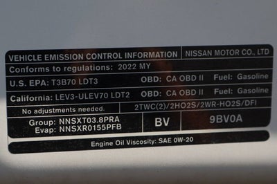 2022 Nissan Frontier S