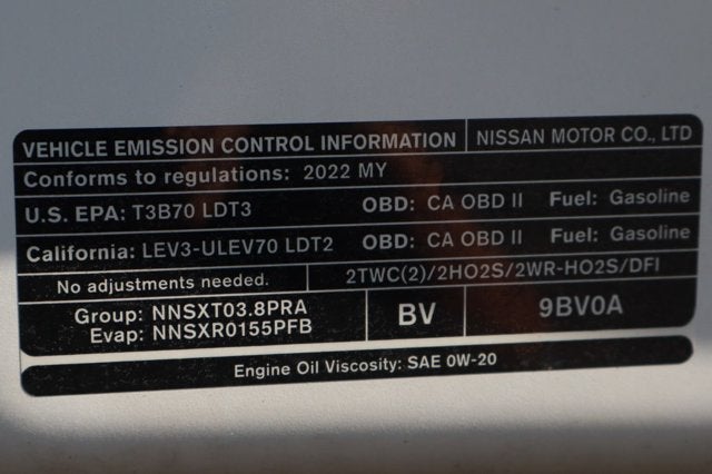 2022 Nissan Frontier S