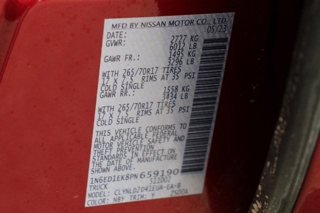 2023 Nissan Frontier PRO-4X