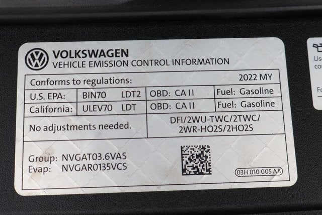 2022 Volkswagen Atlas Cross Sport 3.6L V6 SE w/Technology