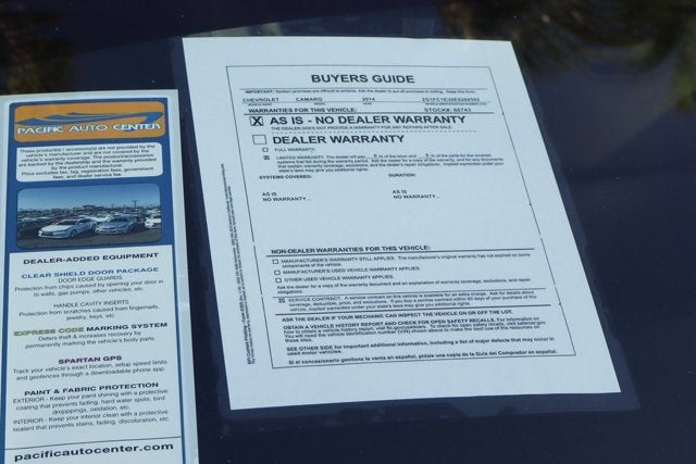 2014 Chevrolet Camaro 2LT