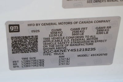 2025 Chevrolet Silverado 2500HD LT