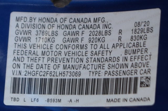 2020 Honda Civic LX