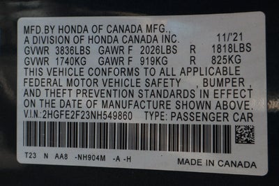 2022 Honda Civic LX