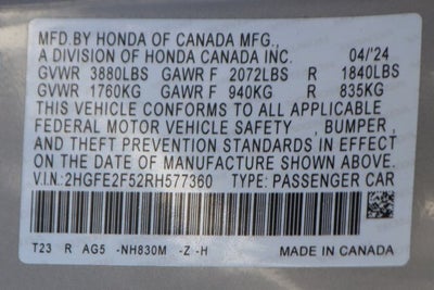 2024 Honda Civic Sport