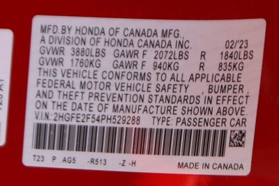 2023 Honda Civic Sport