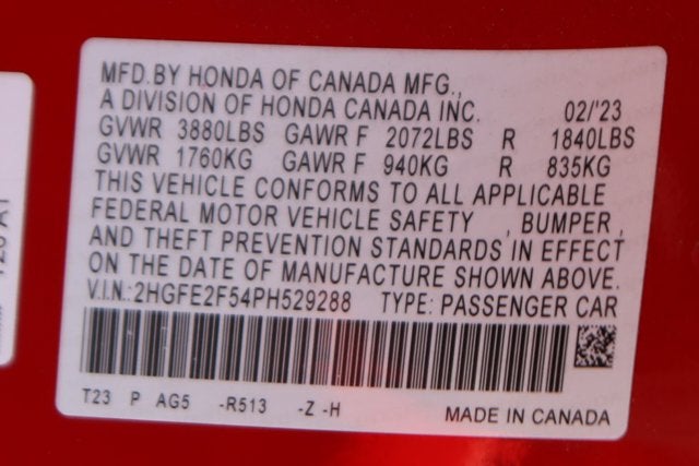 2023 Honda Civic Sport