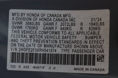 2024 Honda Civic Sport