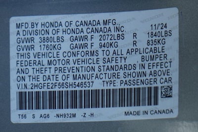 2025 Honda Civic Sport