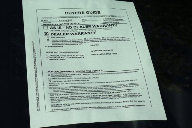 2024 Honda Civic Sport