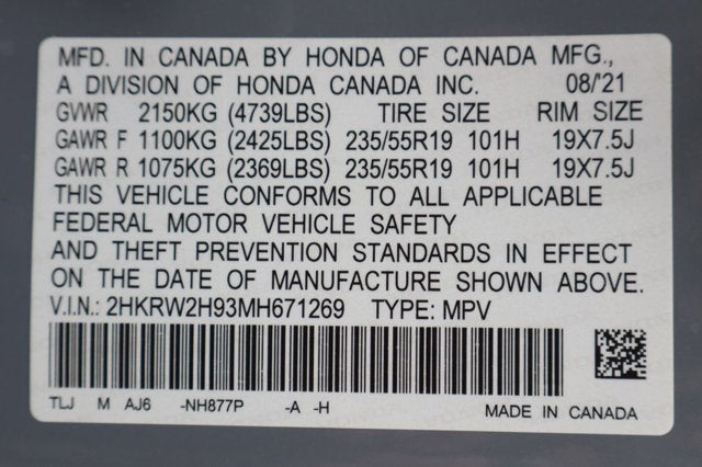 2021 Honda CR-V Touring