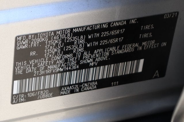 2021 Toyota RAV4 LE