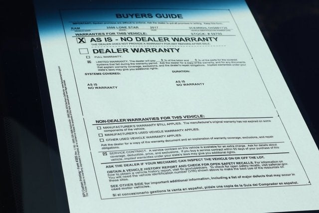 2017 RAM 3500 Lone Star