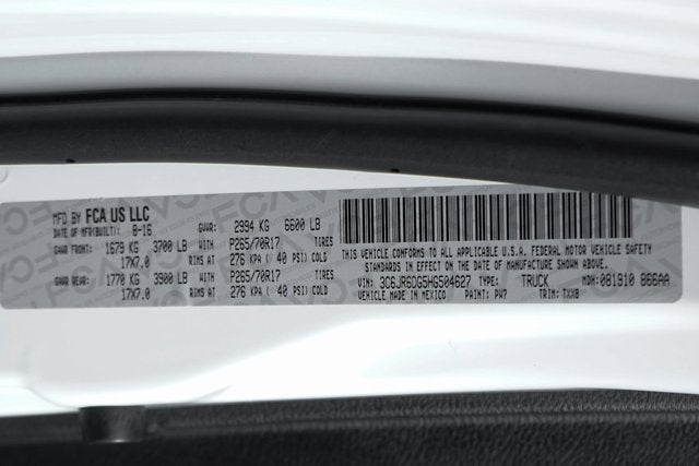 2017 RAM 1500 Tradesman