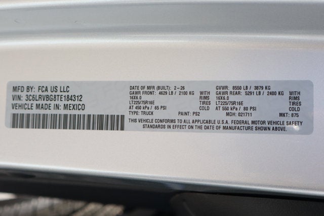 2026 RAM ProMaster 1500 Base